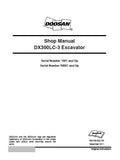 Daewoo Doosan DX300LC-3 Excavator Service Repair Manual Serial Number 1001 and Up