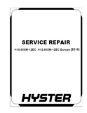 Hyster E019 (H16.00XM Europe) Forklift Service Repair Manual