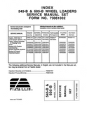 FiatAllis 545B Wheel Loader Service Repair Manual