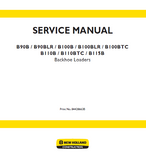 New Holland B90BLR Backhoe Loader Service Repair Manual