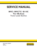 New Holland B95CTC Tier 4B (final) Tractor Loader Backhoe Service Repair Manual