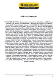 New Holland B95CTC Tier 4B (final) Tractor Loader Backhoe Service Repair Manual