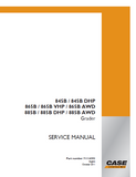 CASE 885B / 885B DHP / 885B AWD Motor Grader Service Repair Manual
