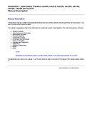 John Deere LA135 Lawn Tractor Service Repair Technical Manual (TM103419)
