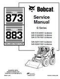 BOBCAT 873 SKID STEER LOADER Service Repair Manual S/N 520111001 & Above