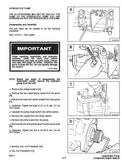 Bobcat 1213 Hydrostatic Pump Component Service Repair Manual SN: All