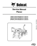Bobcat 24PLA Planer Service Repair Manual S/N AJN700101 And Above