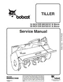 Bobcat 68 Inch Tiller Service Repair Manual S/N 054700101 And Above