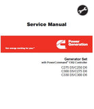 Cummins Onan C300 D6 Generator Set with PowerCommand 1302 Controller Service Repair Manual