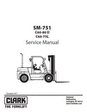 Clark C60-75L Forklift Service Repair Manual