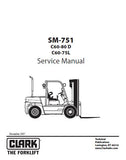 Clark C60-80D Forklift Service Repair Manual