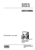 Clark ECX20-32 Forklift Service Repair Manual