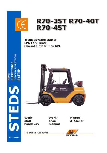 Still R70-45T LPG Fork Truck Service Repair Manual