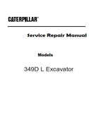 Caterpillar Cat 349D L Excavator (Prefix JGB) Service Repair Manual (JGB00001 and up)