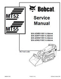 BOBCAT MT52 COMPACT TRACK LOADER Service Repair Manual S/N A3WS11001 & Above