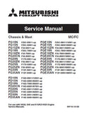 MITSUBISHI FD15N FORKLIFT TRUCKS Service Repair Manual SN：F16D-50001/60001-UP