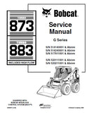 BOBCAT 883 SKID STEER LOADER Service Repair Manual S/N 520111001 & Above