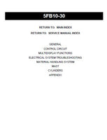 Toyota 30-5FB30 Forklift Service Repair Manual