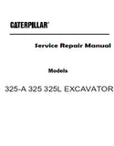 Caterpillar Cat 325L EXCAVATOR (Prefix 8YK) Service Repair Manual (8YK00001 and up)