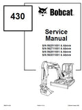 BOBCAT 430 COMPACT EXCAVATOR Service Repair Manual S/N 562711001 & Above