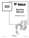 BOBCAT 323 COMPACT EXCAVATOR Service Repair Manual S/N 562411001 & Above