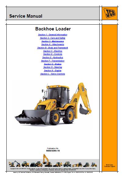 JCB 3CX BACKHOE LOADER Service Repair Manual SN（1327000 to 1349999）