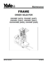YALE (A474) SS030BF LIFT TRUCK Service Repair Manual