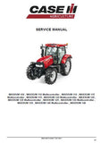 CASE IH MAXXUM 115 Multicontroller TRACTOR Service Repair Manual