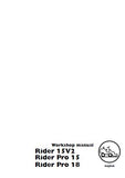 Husqvarna Rider 15V2 Mower Service Repair Manual
