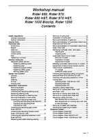 Husqvarna Rider 850 HST Service Repair Manual
