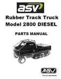 ASV HPD HPT 2800 Track Truck Parts Catalogue Manual