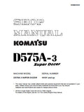 Komatsu D575A-3 Super Dozer Bulldozer Service Repair Manual S/N 10101 and up