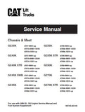 Caterpillar Cat GC45K SWB Forklift Lift Trucks Service Repair Manual SN: AT87A-10231 and up