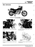 1981 Honda CB900C Custom Service Repair Manual