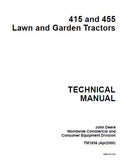 JOHN DEERE 415 LAWN GARDEN TRACTOR Service Repair Manual