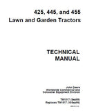 JOHN DEERE 445 LAWN GARDEN TRACTOR Service Repair Manual