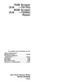 John Deere 862B Scraper Service Repair Manual (tm1489 and tm1490)