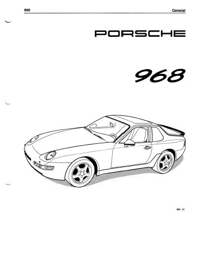 1992 Porsche 968 Service Repair Manual