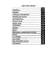 Toyota 5FGC18 Forklift Service Repair Manual