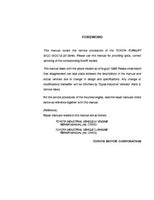 Toyota 5FGC23 Forklift Service Repair Manual