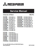 MITSUBISHI FG15ZN FORKLIFT TRUCKS Service Repair Manual SN:F34-52001-UP