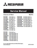 MITSUBISHI FGE15N FORKLIFT TRUCKS Service Repair Manual SN:F34-00001/19001-UP