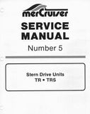 MERCURY MERCRUISER STERN DRIVE UNITS TR AND TRS 1980 Service Repair Manual