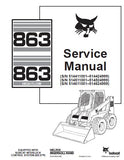 BOBCAT 863 SKID STEER LOADER Service Repair Manual S/N 514511001-514524999