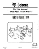 Bobcat 3FM84 Three-Poing Finish Mower Service Repair Manual S/N AL1E00101 And Above