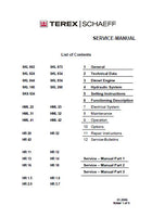 Terex Schaeff HR 12 HR12 Mini Excavator Service Repair Manual