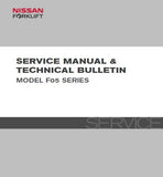 Nissan Forklift Internal Combustion F05 Series Service Repair Manual