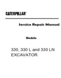 Caterpillar Cat 330 EXCAVATOR (Prefix 2EL) Service Repair Manual (2EL00001 and up)