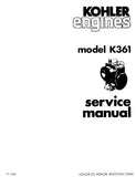 Kohler Model K361 Engine Service Repair Manual