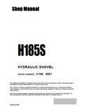 Komatsu H185S Hydraulic Shovel Service Repair Manual (SN: 6081)